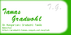tamas gradwohl business card