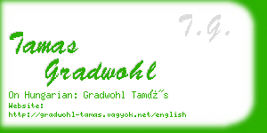 tamas gradwohl business card
